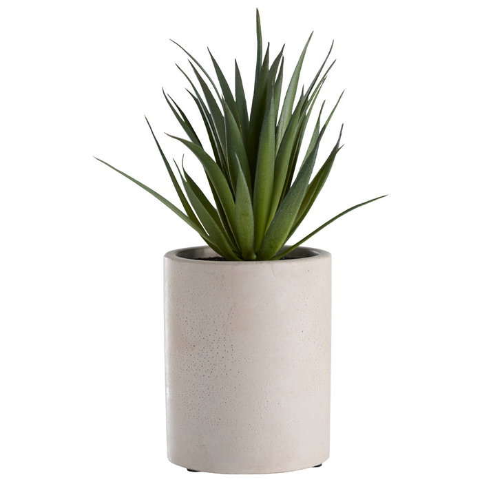Day Plante artificielle décorative en pot de ciment Day Plante artificielle décorative en pot de ciment