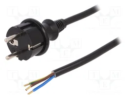 PLASTROL Câble d'alimentation H05VV-F 3x1,5mm2 3m