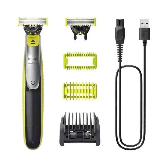 Philips OneBlade Pro 360 QP6542/15 Rasoir Visage et Corps Noir et Vert Lime Philips OneBlade Pro 360 QP6542/15 Rasoir Visage et Corps Noir et Vert Lime