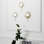 Home Deco Factory Miroir Décoratif avec Patère Doré