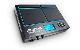 ALESIS SamplePad4 Instrument de Samples et Percussion 4 Pads avec bibliothèque de 25 sons et entrée trigger double