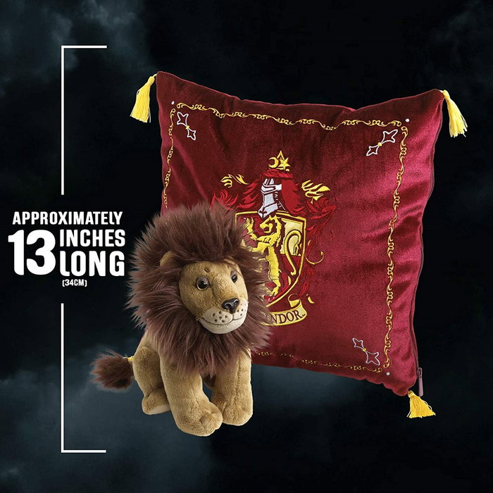 The Noble Collection Peluche Mascotte Gryffindor avec Coussin Harry Potter