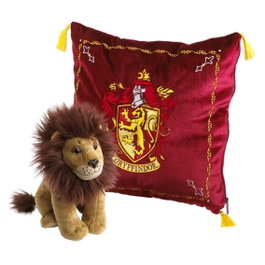 The Noble Collection Peluche Mascotte Gryffindor avec Coussin Harry Potter