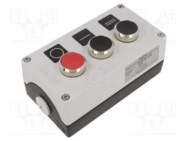 SIEMENS SIRIUS ACT Cassette de pilotage 3SU1.5, 3 boutons plats, rouge/noir/noir