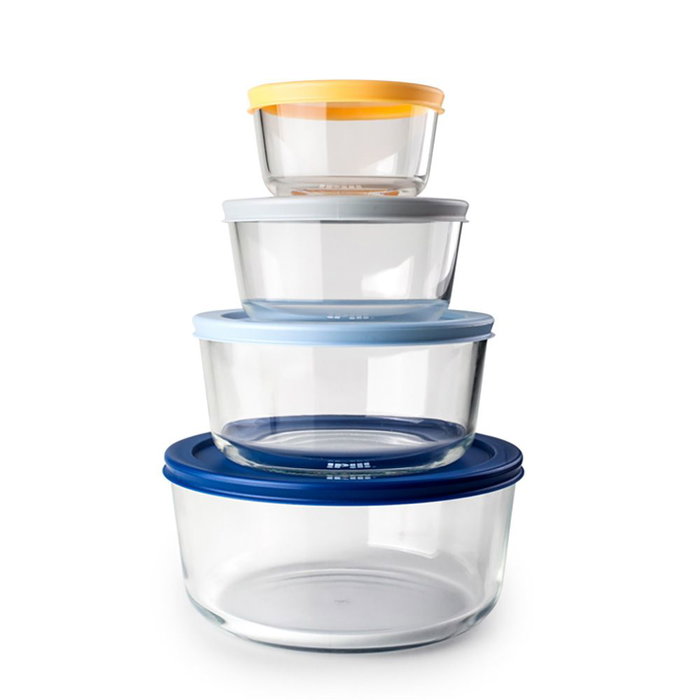 Ensemble de 4 Boîtes à Lunch Ibili 689200 Transparent Plastique Ensemble de 4 Boîtes à Lunch Ibili 689200 Transparent Plastique