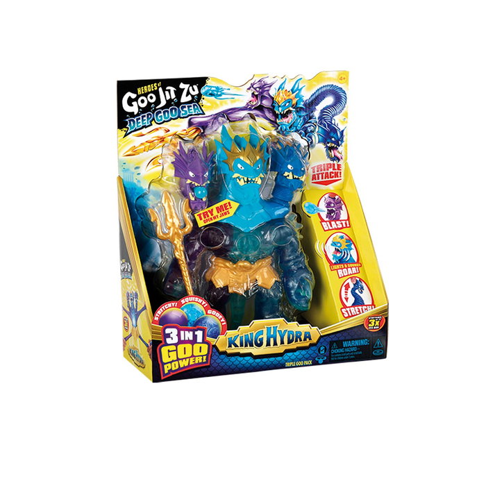 Bandai King Hydra Goo Jit Zu - Figurine avec lumières et sons Bandai King Hydra Goo Jit Zu - Figurine avec lumières et sons
