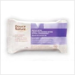 DOUCE NATURE Lingettes intimes hypoallergéniques 15 unités