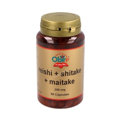 OBIRE Reishi, Shitake et Maitake 300 mg, 90 capsules