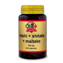 OBIRE Reishi, Shitake et Maitake 300 mg, 90 capsules