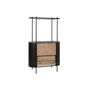Range Bouteilles Home ESPRIT Noir Naturel Métal Sapin 90 x 36 x 150 cm
