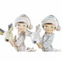 Décorations de Noël DKD Home Decor Résine Enfant (11 x 5,5 x 12 cm) (2 Unités)