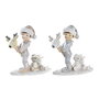 Décorations de Noël DKD Home Decor Résine Enfant (11 x 5,5 x 12 cm) (2 Unités)