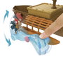 Mattel Disney Princess Vaiana (Moana) Canot flottant avec poupée et accessoires, jouet d'eau et de plage pour enfants, 38 cm