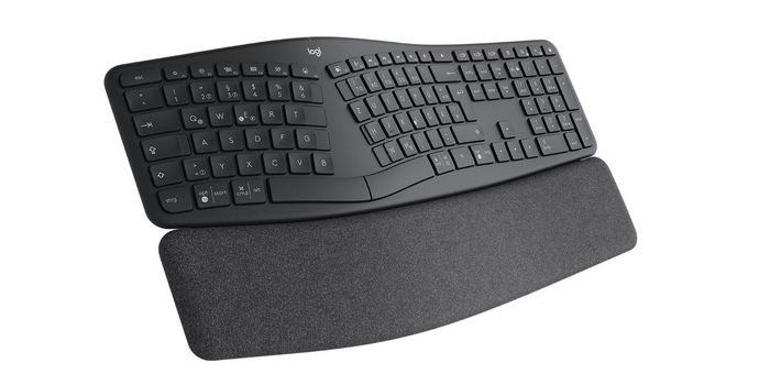 Logitech ERGO K860 Clavier ergonomique sans fil bipartie avec repose-poignet, connectivité Logi Bolt et Bluetooth, compatible Mac et Windows - Clavier azerty français Logitech ERGO K860 Clavier ergonomique sans fil bipartie avec repose-poignet, connectivité Logi Bolt et Bluetooth, compatible Mac et Windows - Clavier azerty français