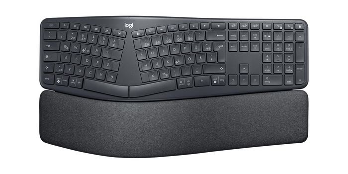 Logitech ERGO K860 Clavier ergonomique sans fil bipartie avec repose-poignet, connectivité Logi Bolt et Bluetooth, compatible Mac et Windows - Clavier azerty français Logitech ERGO K860 Clavier ergonomique sans fil bipartie avec repose-poignet, connectivité Logi Bolt et Bluetooth, compatible Mac et Windows - Clavier azerty français