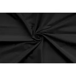 Parure de lit 1 housse de couette 220 x 240 cm + 2 taies d'oreiller 60 x 60 cm - Coton renforcé 100% - Noir