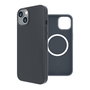 Muvit Recycletek Coque Liquid Silicone MagSafe pour iPhone, protection recyclée 100%, charge sans fil 15W, compatible Qi