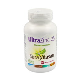 Sura Vitasan Ultra Zinc 25 90 gélules - Complément alimentaire immunitaire au Zinc Citrate