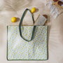 Entre Temps Sac de courses imprimé citrons 50x22 cm