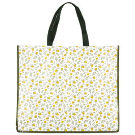 Entre Temps Sac de courses imprimé citrons 50x22 cm