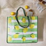 Entre Temps Sac de courses imprimé citrons 50x22 cm