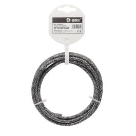 GSC Evolution Câble textile 2,5m (2x0.75mm) Noir/Gris