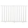 ROBA Barrière de sécurité bébé sans perçage pour porte et escalier, bois blanc ajustable de 62 à 105 cm avec extension, dès la naissance