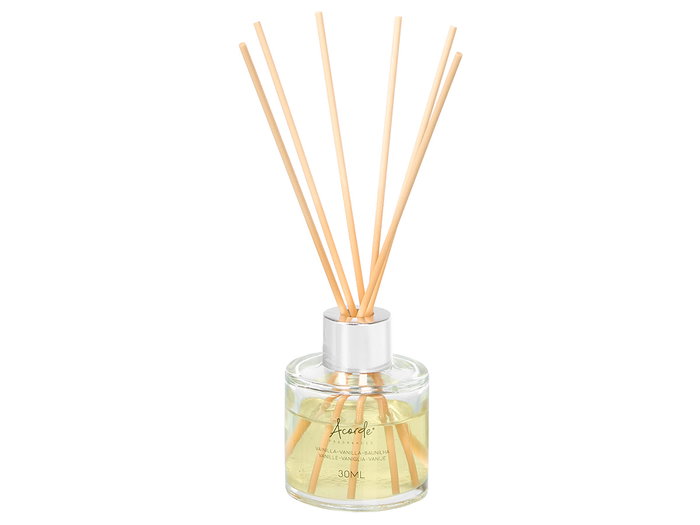 Acorde Mikado Vainilla 30 ml Diffuseur en Verre avec Bâtonnets 20 x 7.5 x 5 cm (Set de 24)