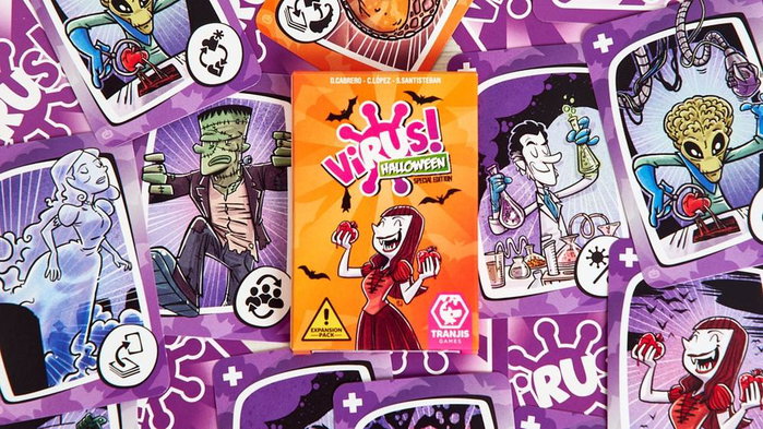 Tranjis Games Extension Virus! Halloween – Jeu de Cartes, Extension Officielle Tranjis Games Extension Virus! Halloween – Jeu de Cartes, Extension Officielle
