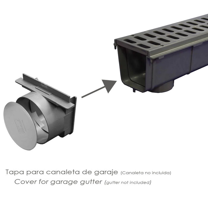 Wolfpack Linea Profesional Tapa Canaleta Garage T133 C/Salid 110