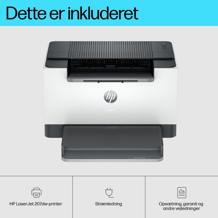 HP LaserJet M207dw - Imprimante laser monochrome WiFi, recto verso automatique, 28 ppm, compacte, avec cartouche HP JetIntelligence HP LaserJet M207dw - Imprimante laser monochrome WiFi, recto verso automatique, 28 ppm, compacte, avec cartouche HP JetIntelligence