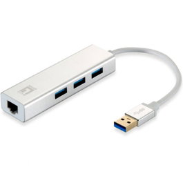 Level One USB-0503 Adaptateur USB 3.0 Hub Gigabit Ethernet avec Wake-on-LAN