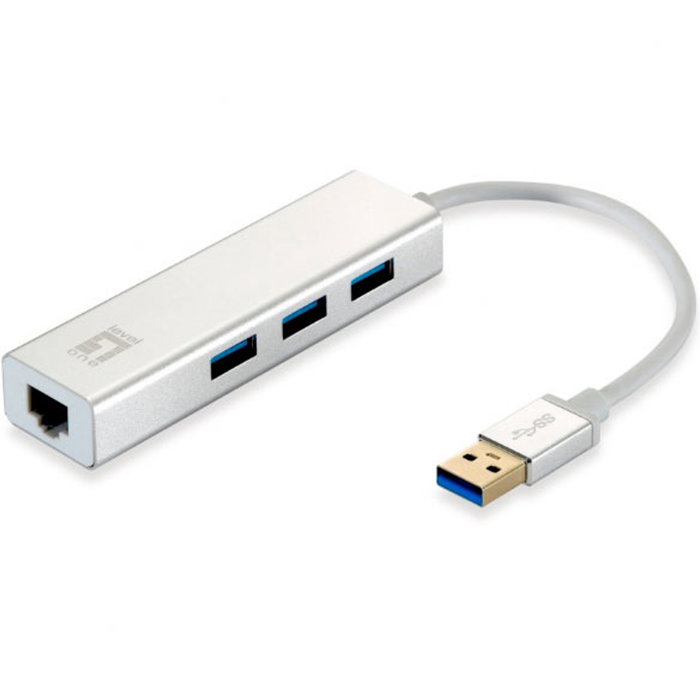 Level One USB-0503 Adaptateur USB 3.0 Hub Gigabit Ethernet avec Wake-on-LAN