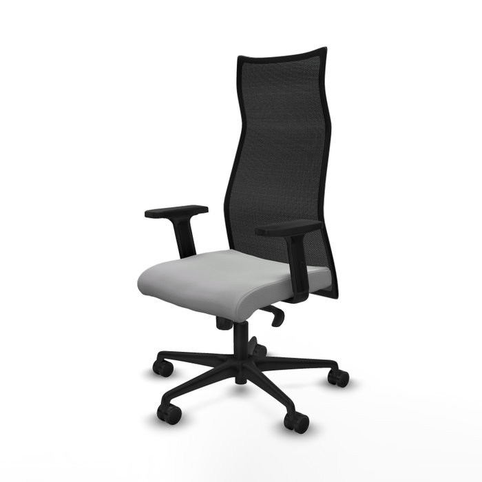 Piqueras y Crespo Chaise de Bureau Albacete Gris clair et Noir Piqueras y Crespo Chaise de Bureau Albacete Gris clair et Noir