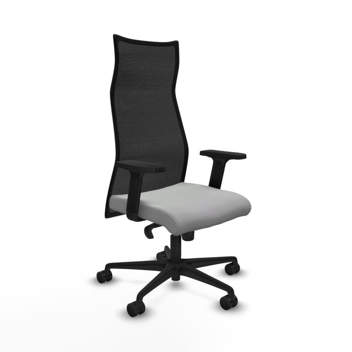 Piqueras y Crespo Chaise de Bureau Albacete Gris clair et Noir Piqueras y Crespo Chaise de Bureau Albacete Gris clair et Noir