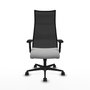 Piqueras y Crespo Chaise de Bureau Albacete Gris clair et Noir