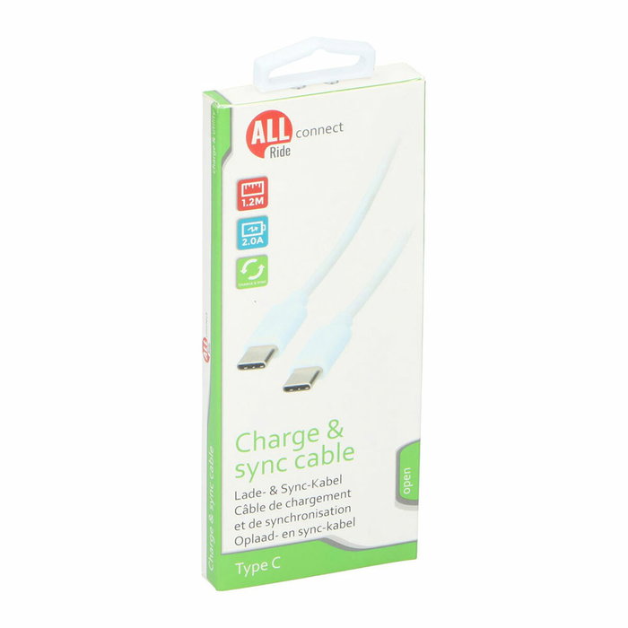 Câble USB All Ride Blanc 1,2 m