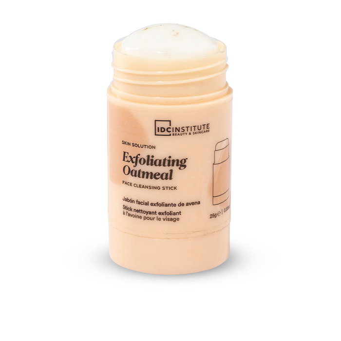 IDC INSTITUTE Bâton Nettoyant Visage Exfoliant à l'Avoine 25g pour Tous Types de Peaux