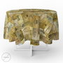 ORYX Nappe ronde en vinyle Ø 140 cm Motif caisses de vin