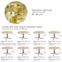 ORYX Nappe ronde en vinyle Ø 140 cm Motif caisses de vin