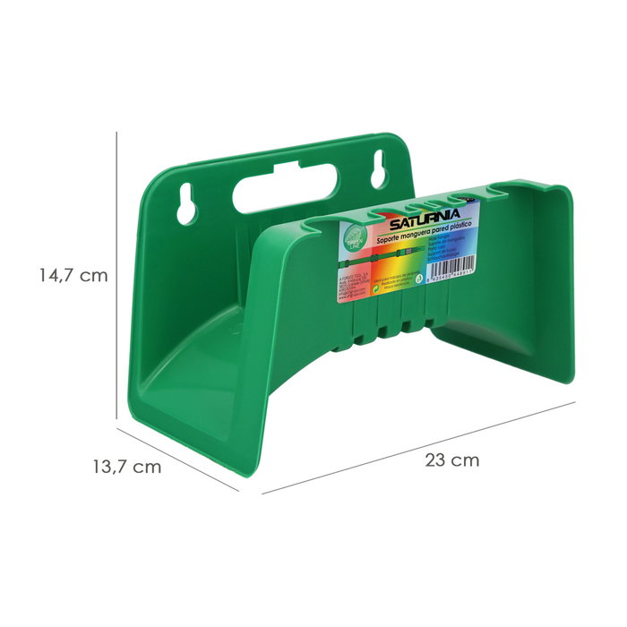 SATURNIA Support tuyau d'arrosage mural en plastique