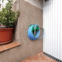 SATURNIA Support tuyau d'arrosage mural en plastique
