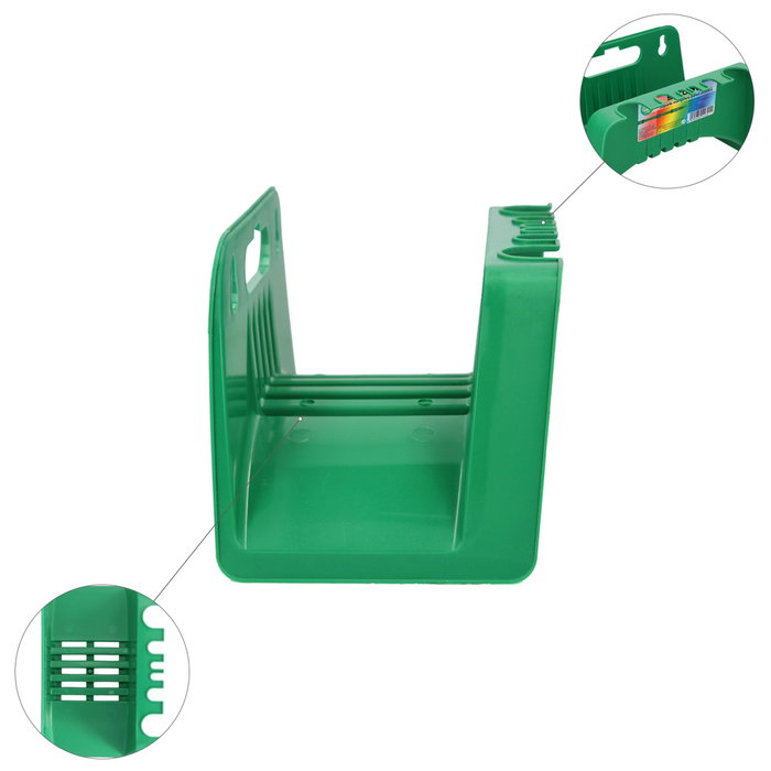 SATURNIA Support tuyau d'arrosage mural en plastique