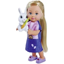 Silvertorn Poupée Mannequin Steffi Love avec Famille Lapin et Evi Love - Set Jouet Enfant 3 ans - Univers Ludique et Coloré à Monter