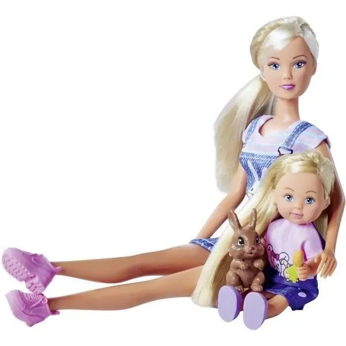 Silvertorn Poupée Mannequin Steffi Love avec Famille Lapin et Evi Love - Set Jouet Enfant 3 ans - Univers Ludique et Coloré à Monter Silvertorn Poupée Mannequin Steffi Love avec Famille Lapin et Evi Love - Set Jouet Enfant 3 ans - Univers Ludique et Coloré à Monter