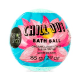ORGANIC SHOP Bombe de bain Fleur de lotus et orchidée bleue « Chill Out », 85 g