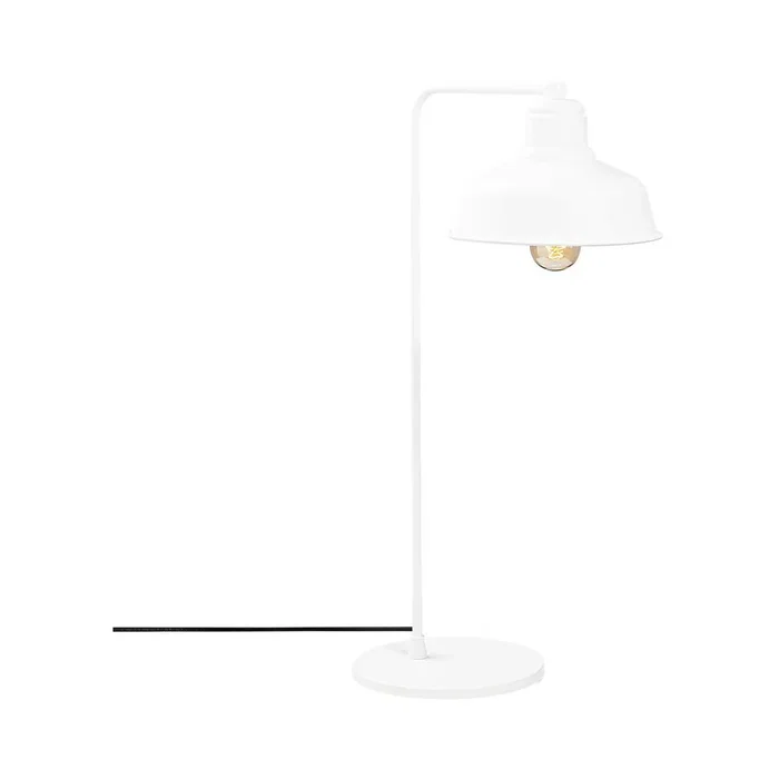 Berceste Lámpara de Mesa OPV-521SHN2159 - Lampe de bureau style industriel blanc 1xE27 sans ampoule Berceste Lámpara de Mesa OPV-521SHN2159 - Lampe de bureau style industriel blanc 1xE27 sans ampoule