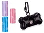 MASCOW Set de 15 distributeurs et 3 rouleaux de sacs pour animaux
