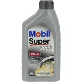 Mobil Super 2000 X1 - Huile moteur synthétique 10W-40 - Haute performance anti-pollution - Bidon 1L - Lubrification et protection exceptionnelles