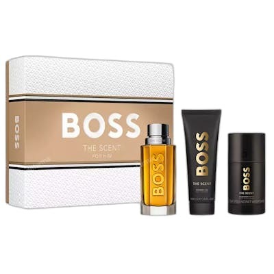 Hugo Boss The Scent Coffret Homme Eau de Toilette 100 ml, Déodorant Stick 75 ml et Gel Douche 100 ml